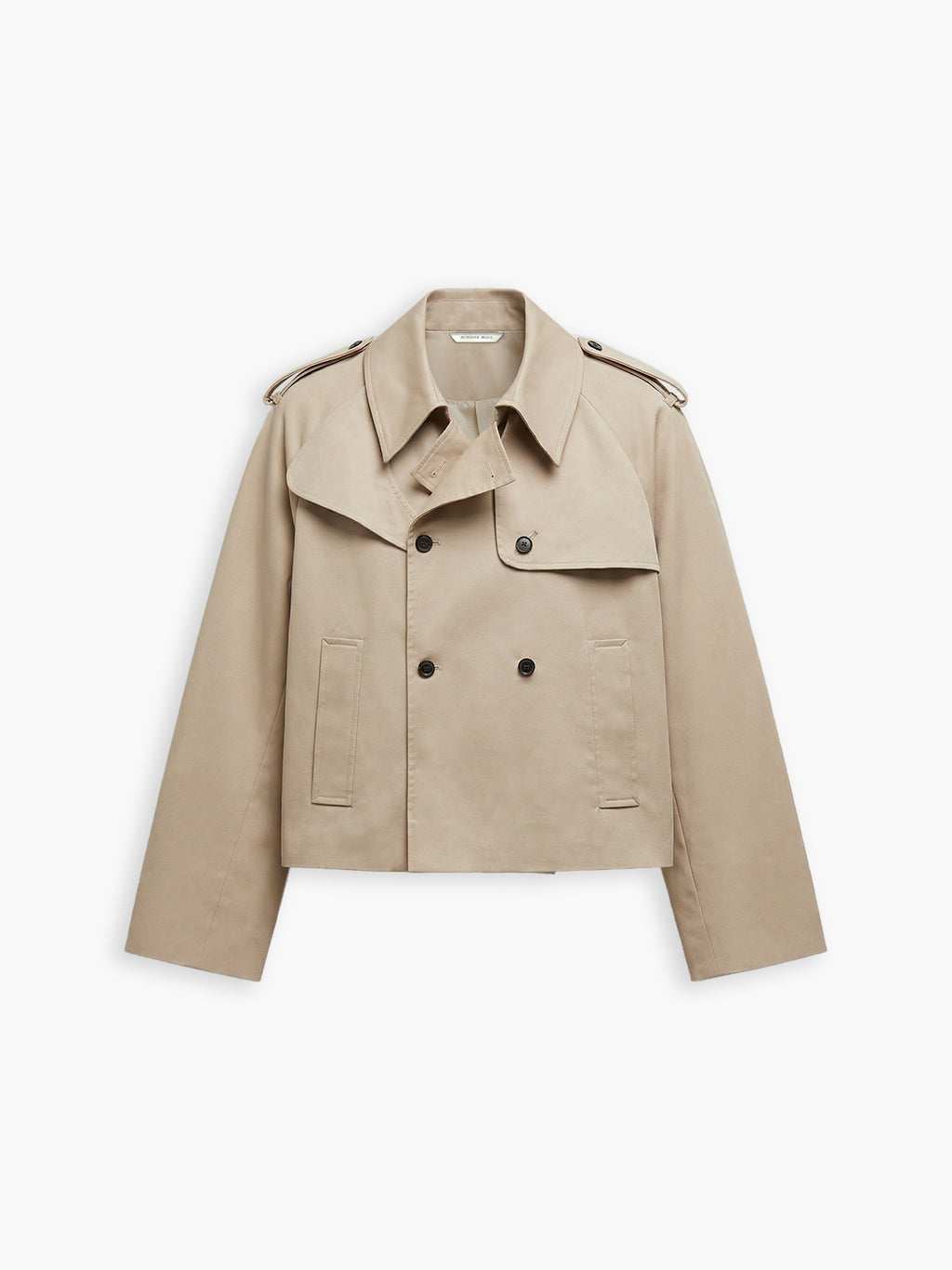 Apphia Cropped Trench Coat – Florence Black