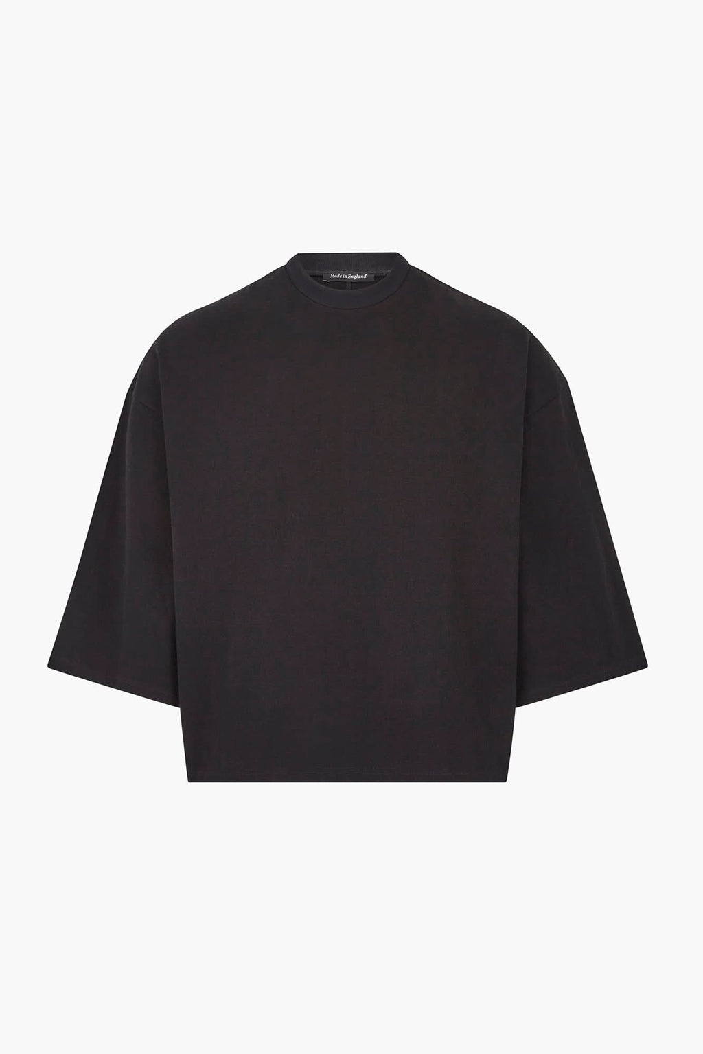 Black crop tee shirt hotsell