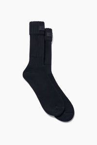 Black Cotton Sock