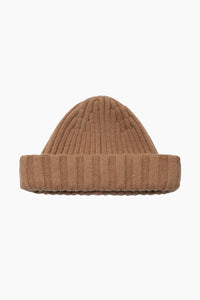 Camel Lambswool Beanie