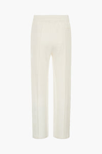 Cream Luxe Cashmere Pleated Sweatpants