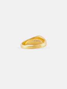 Gold Diamond Signet Ring