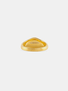 Gold Diamond Signet Ring