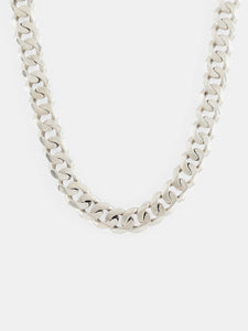 Silver 10mm Curb Chain