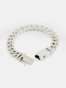 Silver 12mm Curb Bracelet