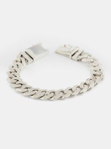 Silver 12mm Curb Bracelet