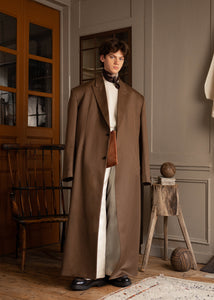 Oversized Overcoat - Brown