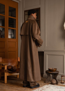 Oversized Trench Coat - Brown