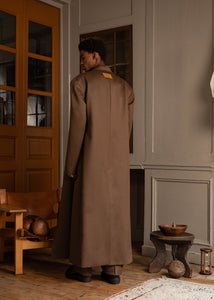 Oversized Overcoat - Brown