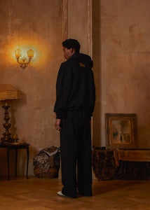 Black Luxe Cashmere Oversized Hoodie