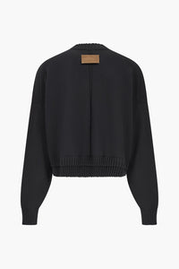 Cropped Lambswool Sweater V3 - Black