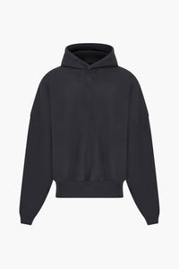 Black Luxe Cashmere Oversized Hoodie