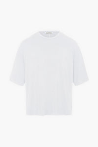 White Relaxed Fit Modal Tee