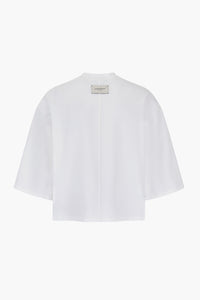 Crop Boxy T-Shirt - White