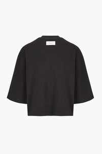 Crop Boxy T-Shirt - Black